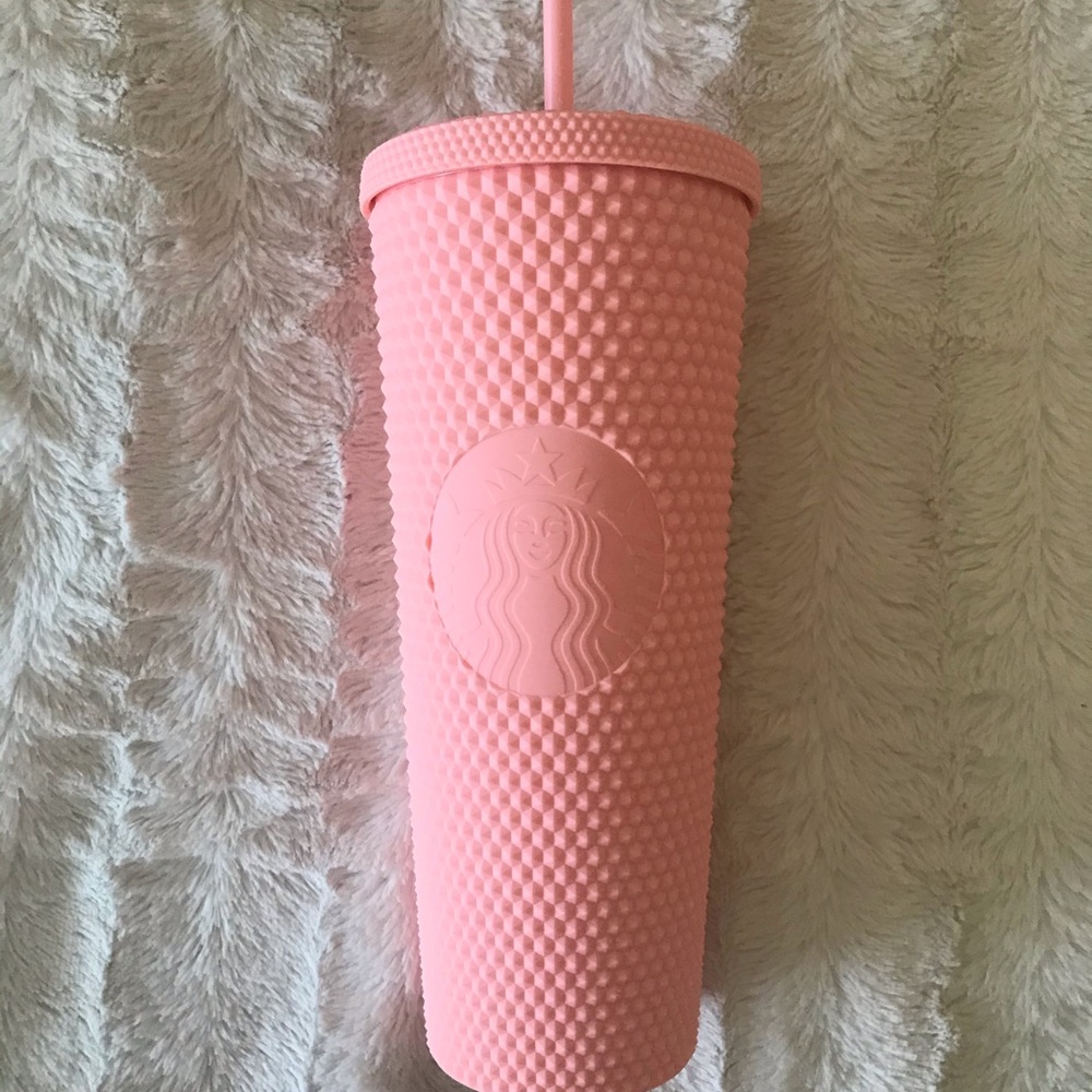 Matte Pink Studded Starbucks Tumbler Cup